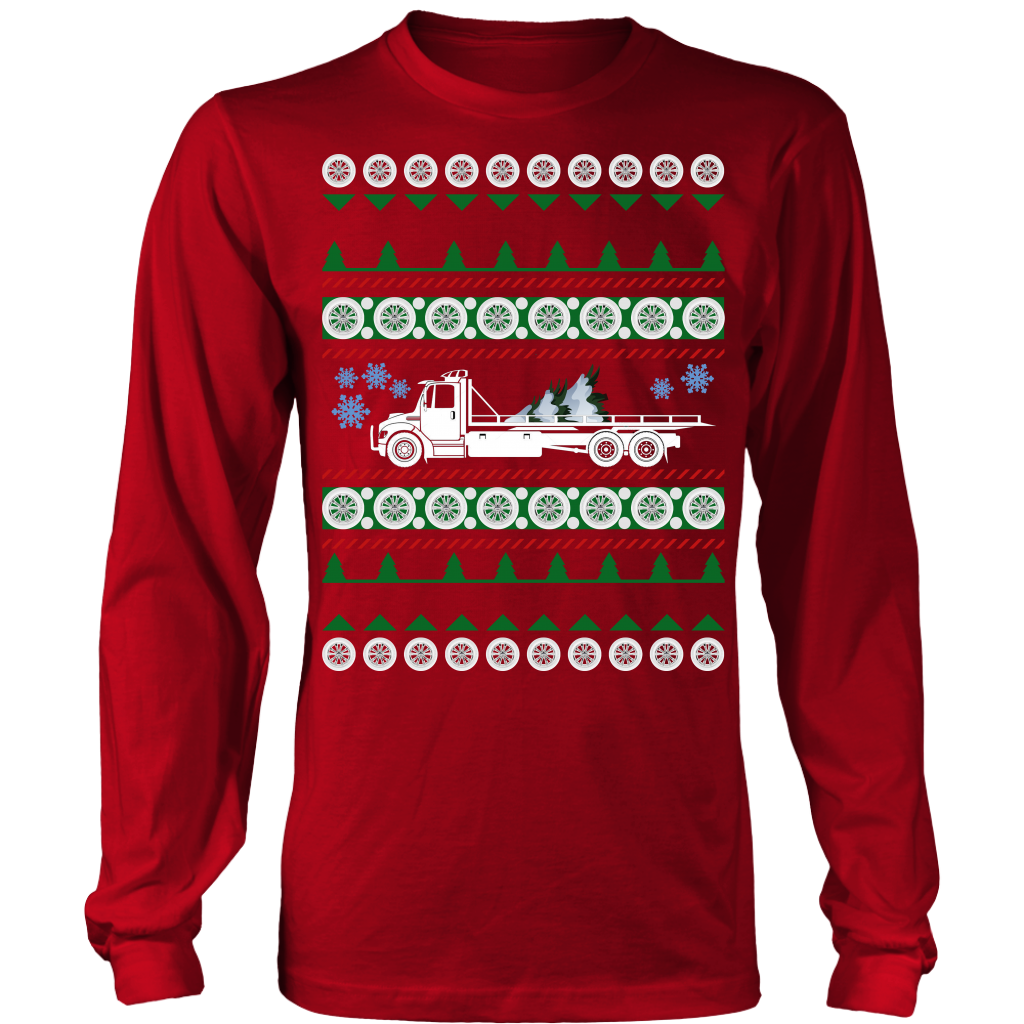 PROUD TOW TRUCK OPERATOR UGLY CHRISTMAS SWEATER