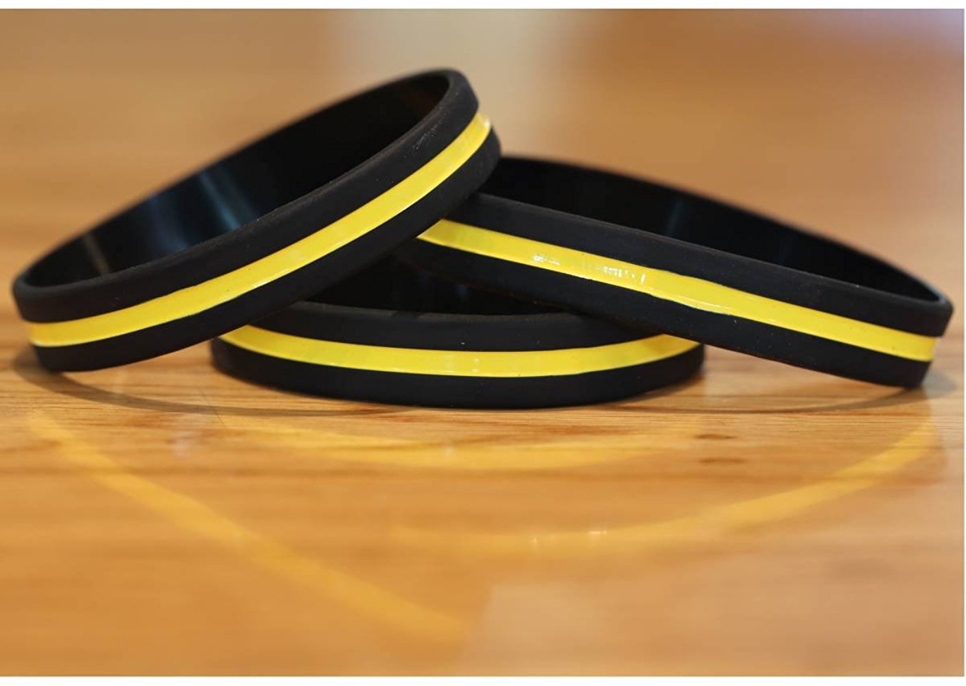 Thin Yellow Line Bracelet Wristbands