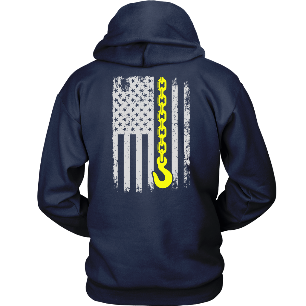 Poud Tow Truck Operator USA Flag Shirt