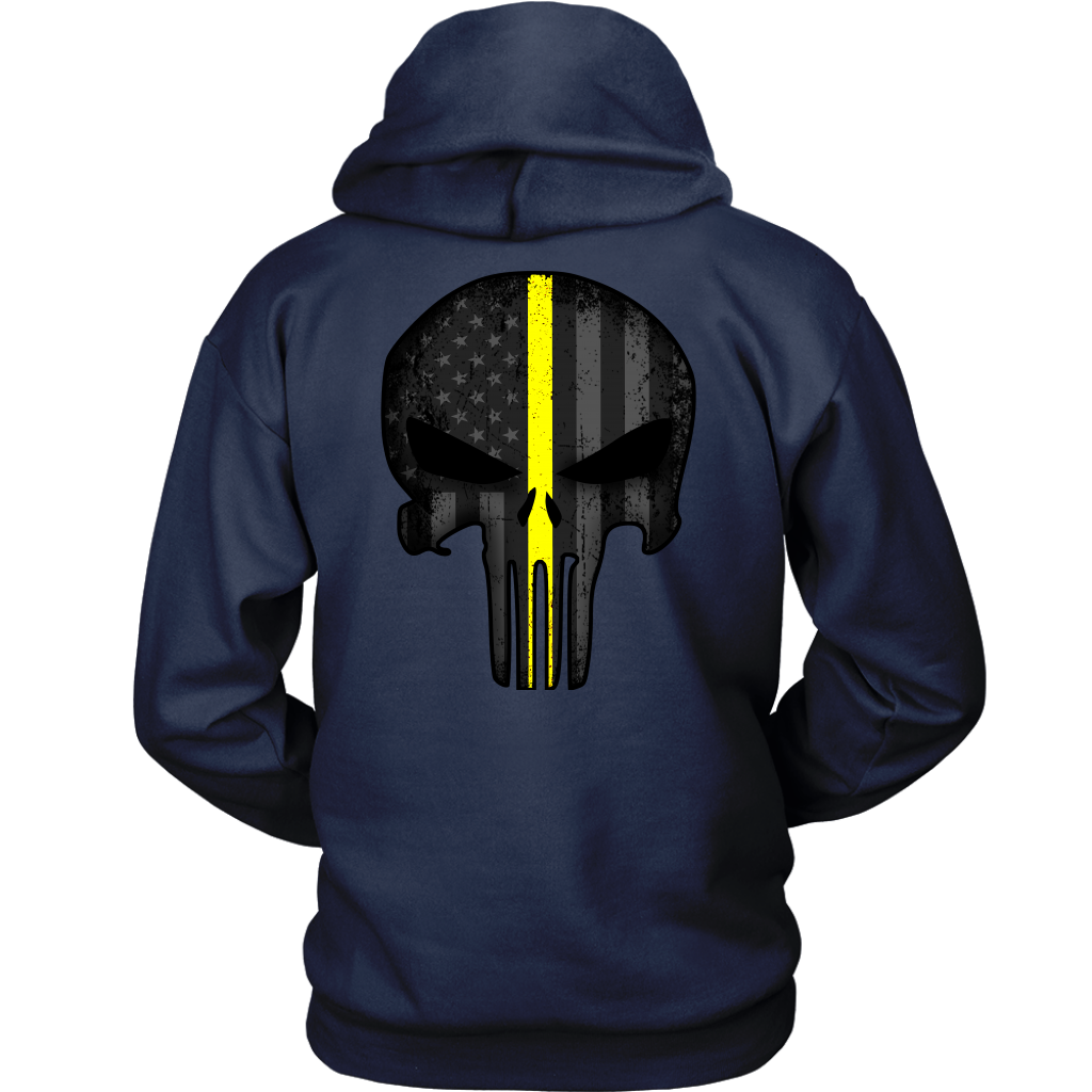 Thin Yellow Line Skull Double Side Shirt
