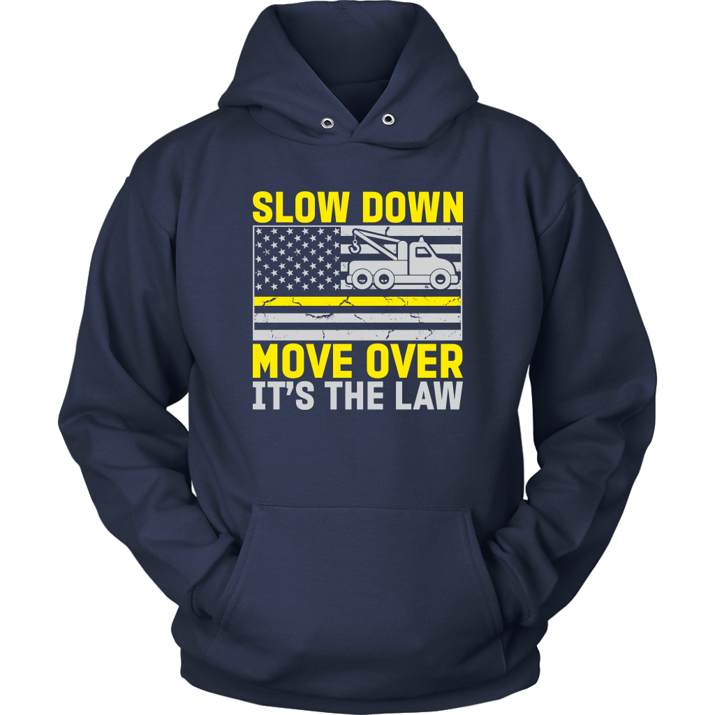 US Flag Thin Yellow Line Tow Truck Driver