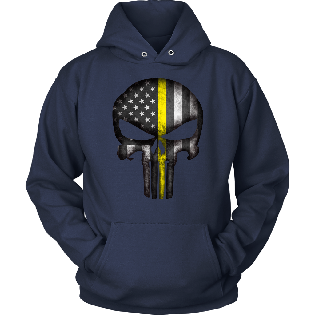 Thin Yellow Line Skull Shirt