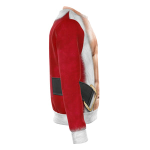 Fit Santa - Caucasian Unisex Sweatshirt
