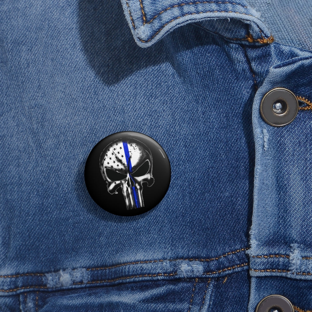 Thin Blue Line Pin Buttons