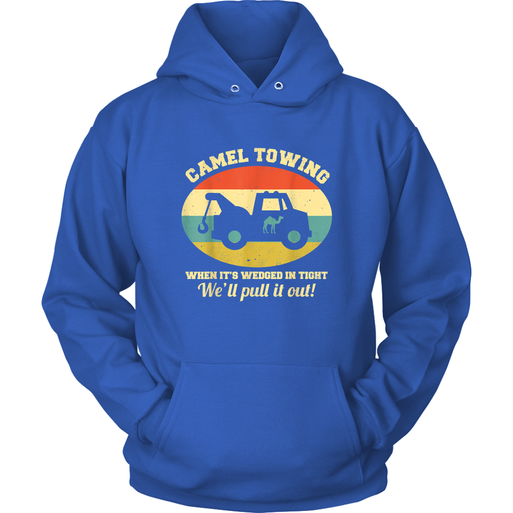 Camel Towing Retro Humor Saying Hoodie