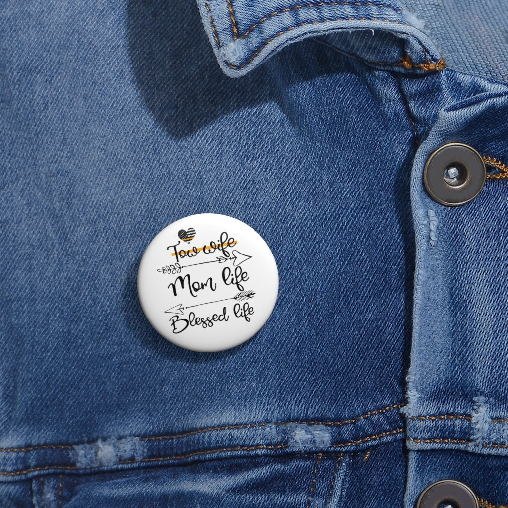 Tow Wife Pin Buttons