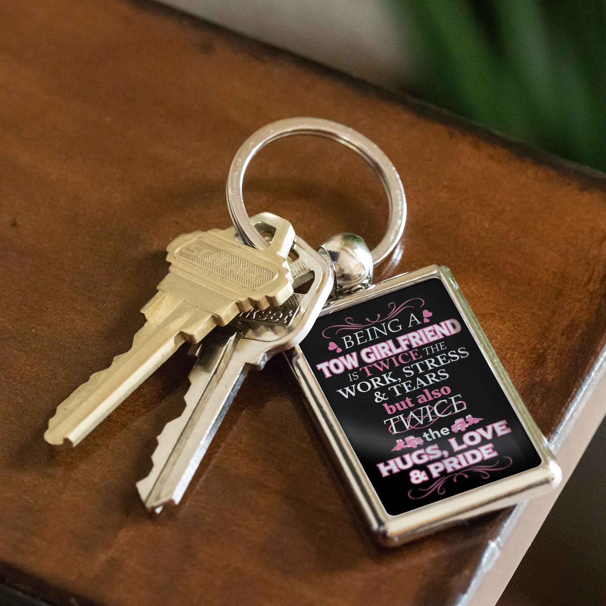 Proud Towing Fam Keychain
