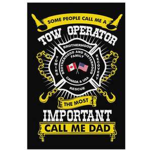 Proud Tow Operator Dad Canvas