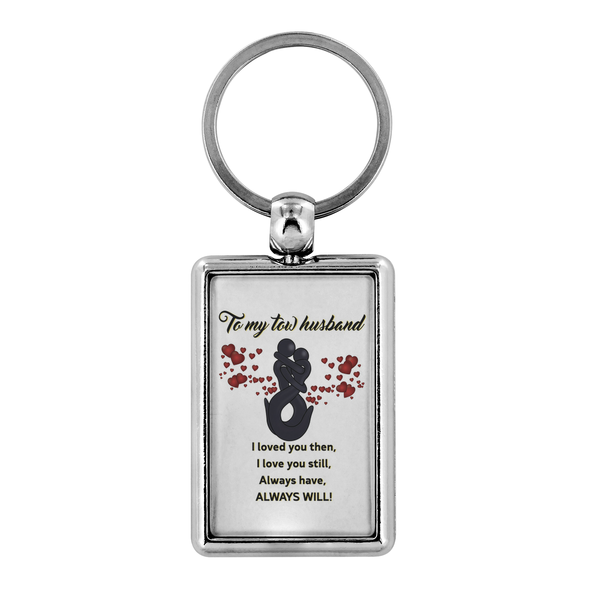 Proud Tow Husband/Wife Keychain