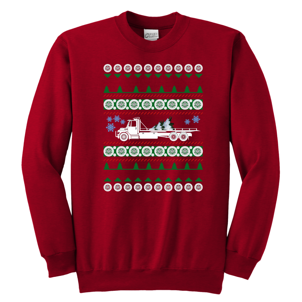 PROUD TOW TRUCK OPERATOR UGLY CHRISTMAS SWEATER
