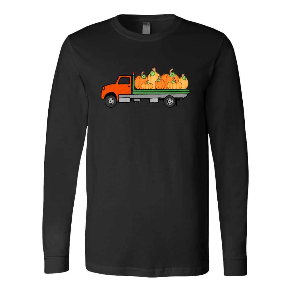 Pumpkin Flatbed Tow Truck Shirt