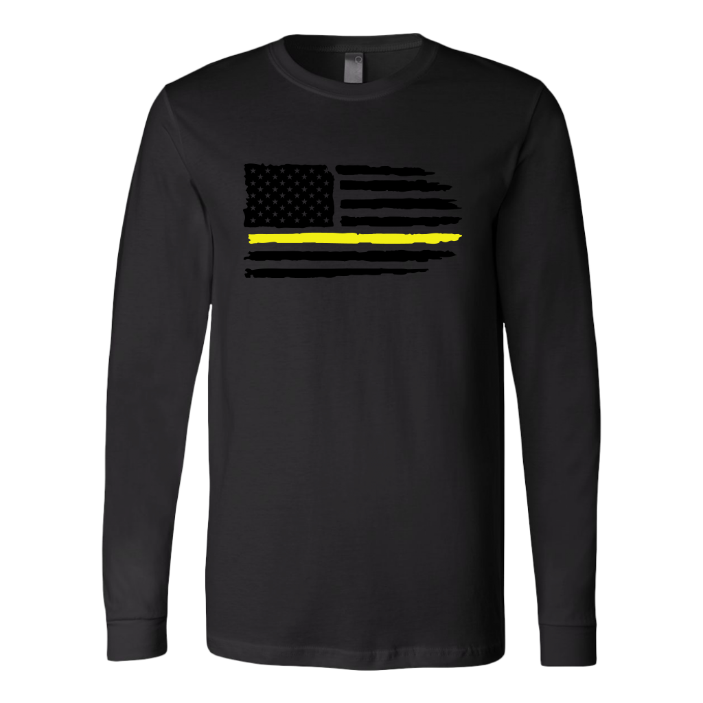 Thin Yellow Line Usa Flag
