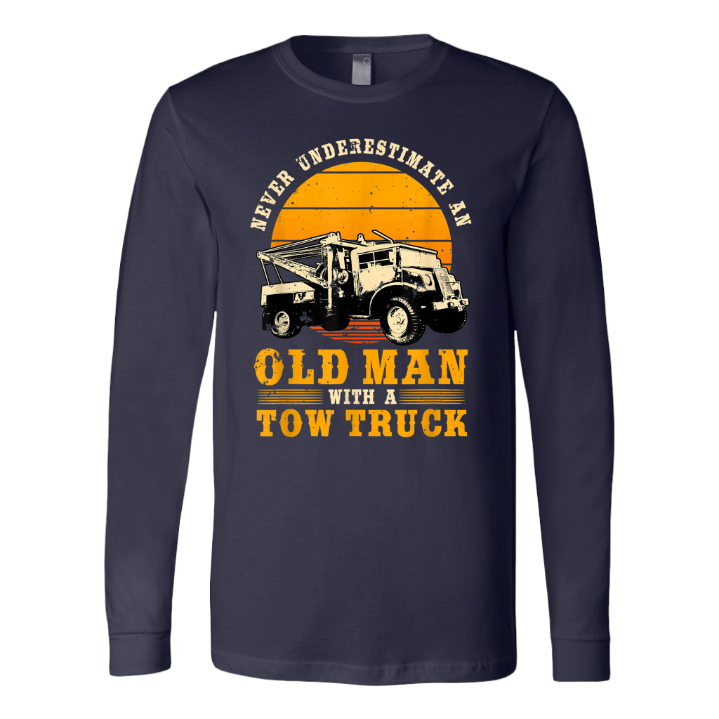 Never Understimate An Old Man With A Tow Truck Unisex Hoodie