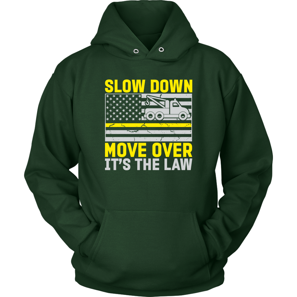 US Flag Thin Yellow Line Tow Truck Driver