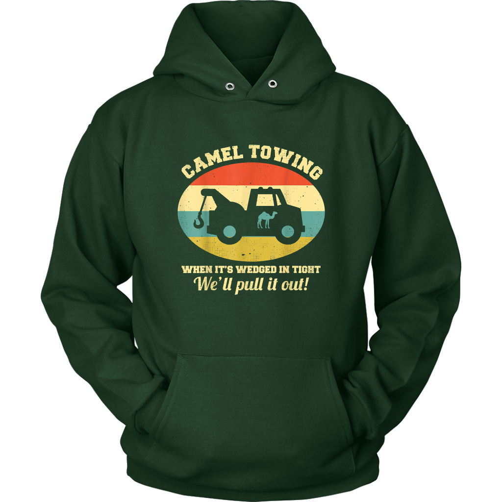 Camel Towing Retro Humor Saying Hoodie