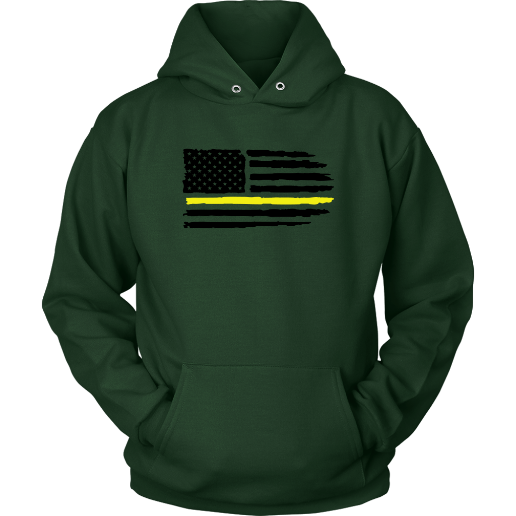 Thin Yellow Line Usa Flag