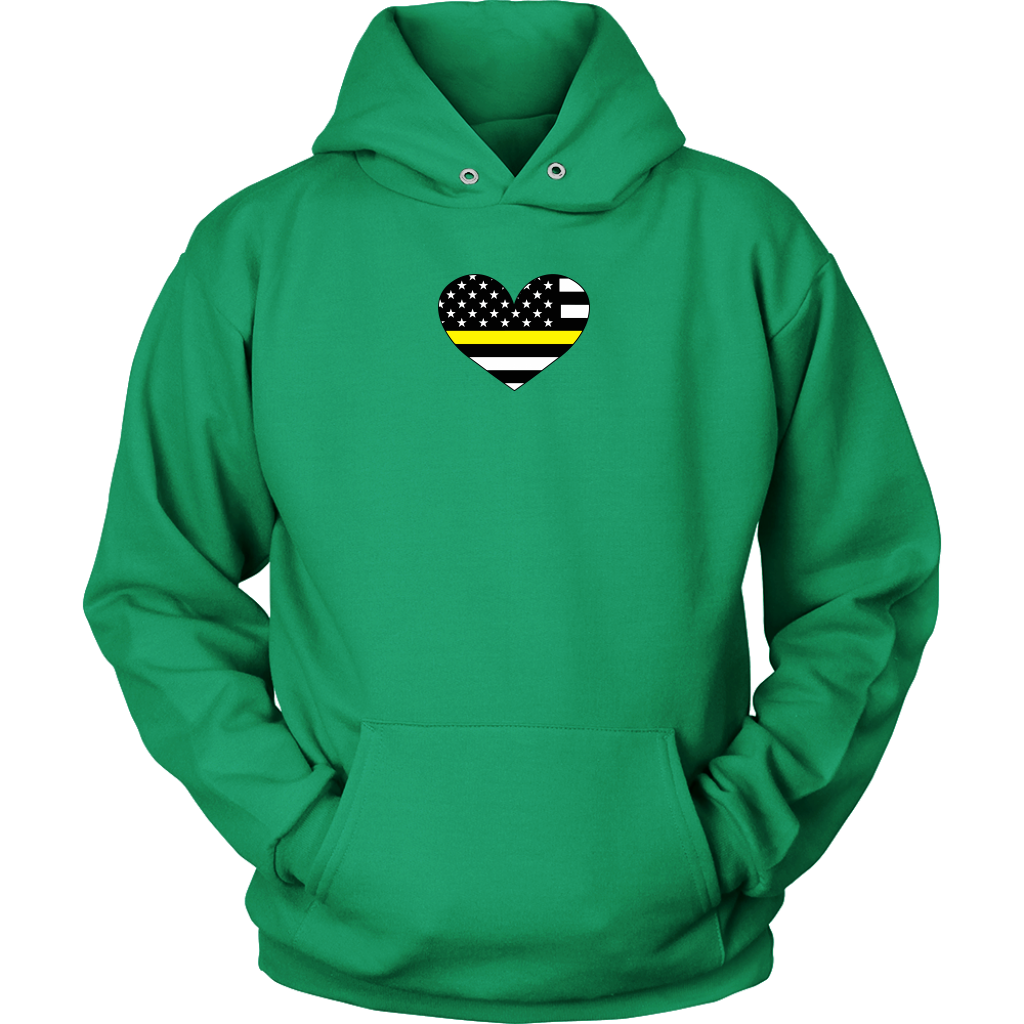 Thin Yellow Line Heart Shirt