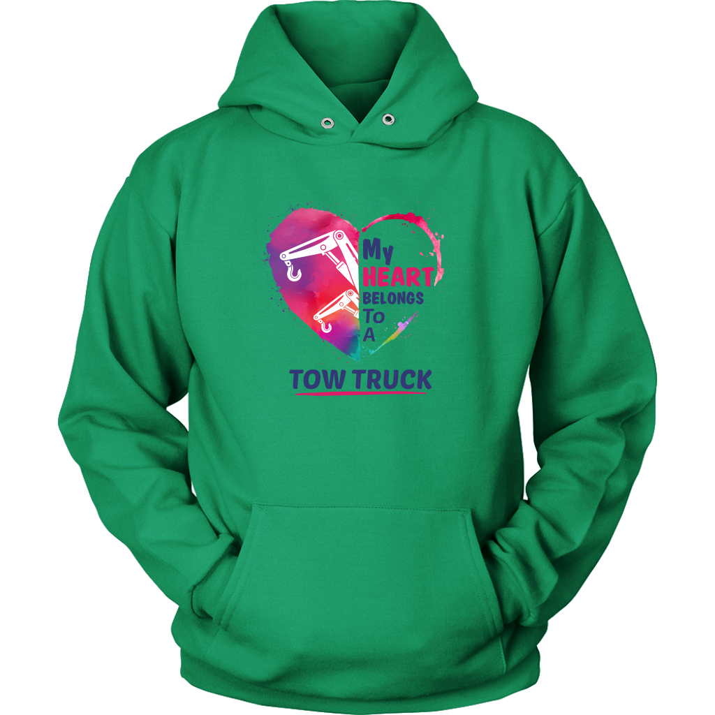 My Heart belongs to a Tow Truck Hoodie