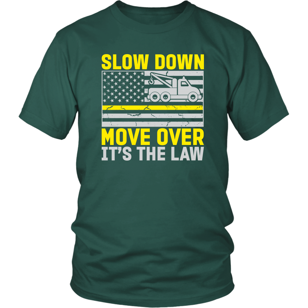 US Flag Thin Yellow Line Tow Truck Driver