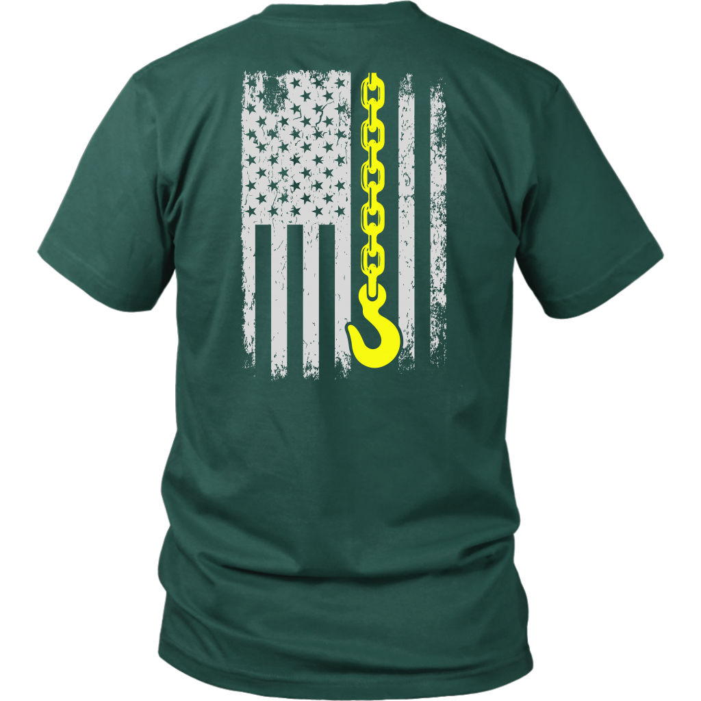 Poud Tow Truck Operator USA Flag Shirt
