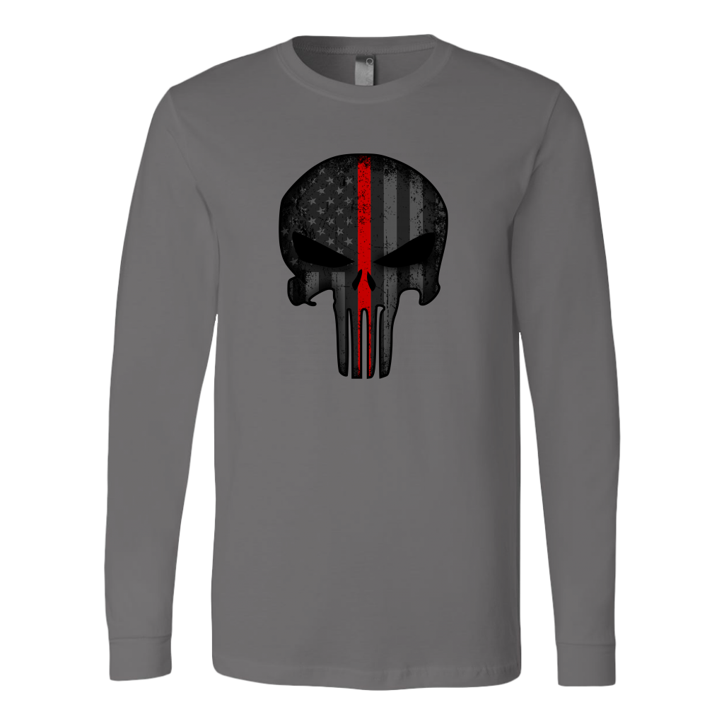 Thin Red Line Skull Shirt