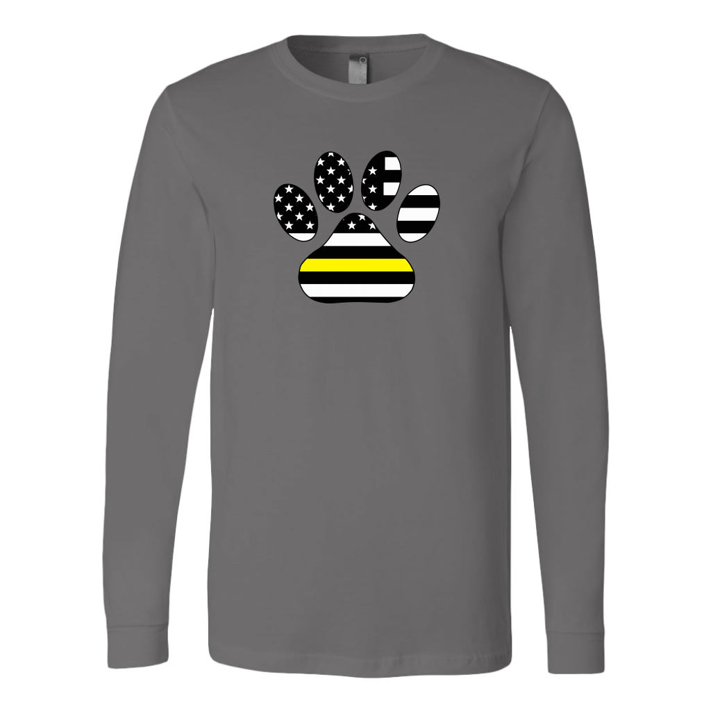 Thin Yellow Line Paw Print Shirt