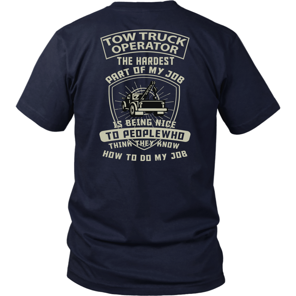 Proud Tow Truck Operator Shirt