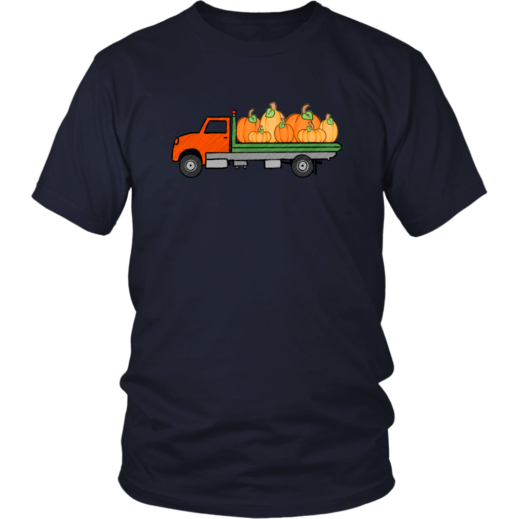Pumpkin Flatbed Tow Truck Shirt