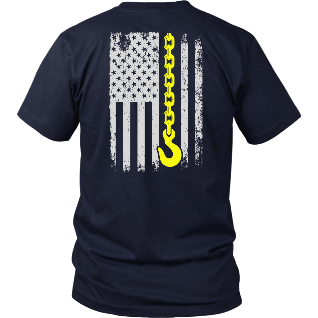 Poud Tow Truck Operator USA Flag Shirt