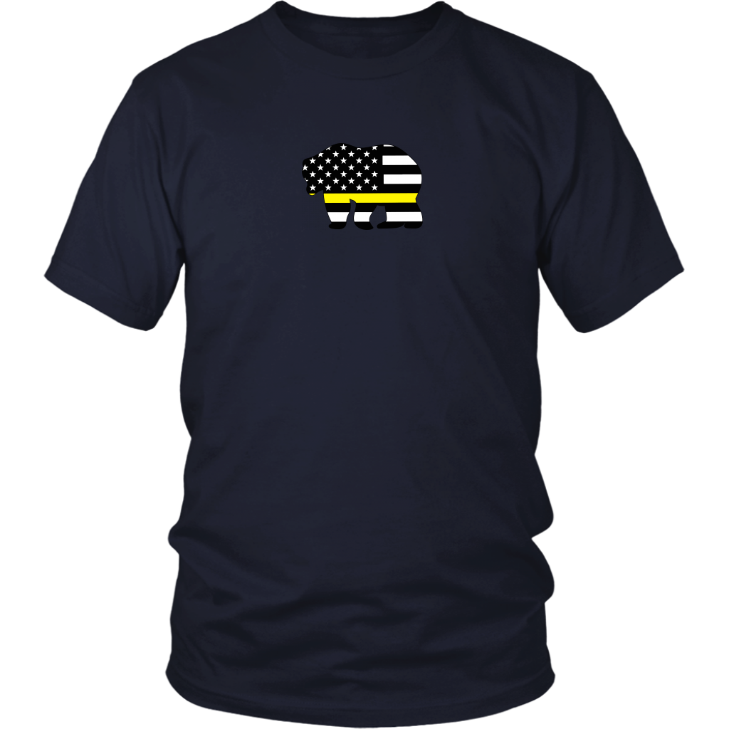 Thin Yellow Line Badge Bear Shirt