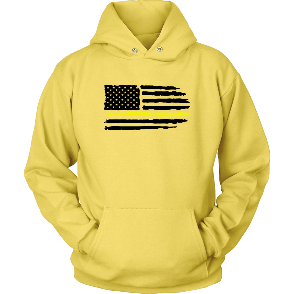 Thin Yellow Line Usa Flag