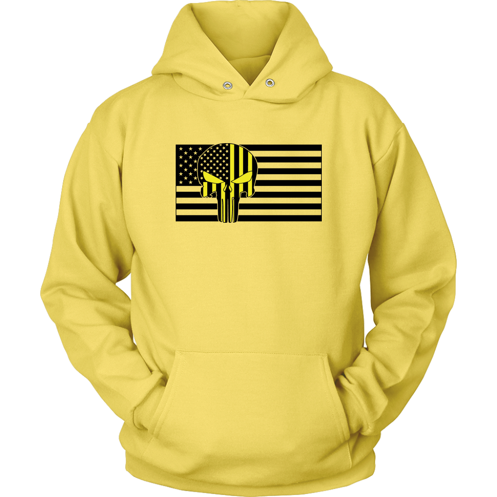 Thin Yellow Line Punisher Skull Shirt