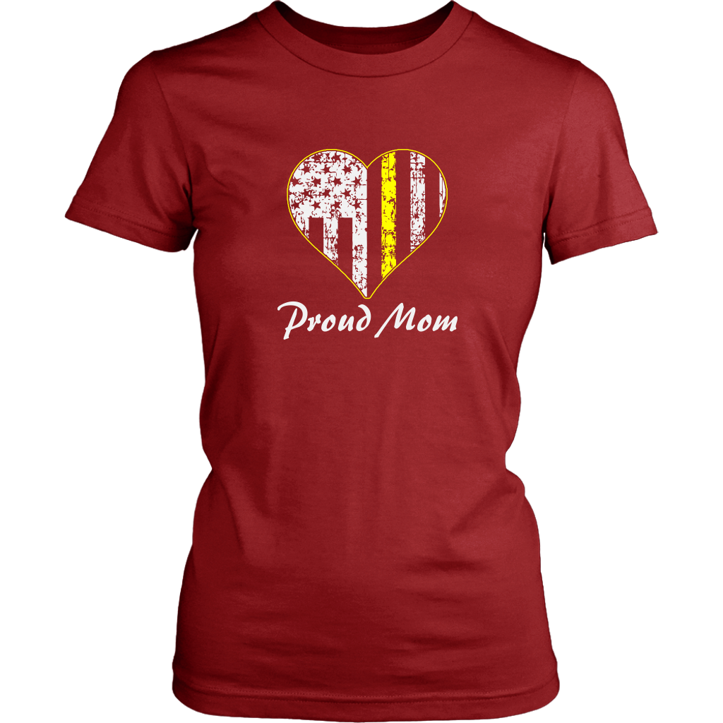 Proud Dispatcher Mom Thin Yellow Line Shirt
