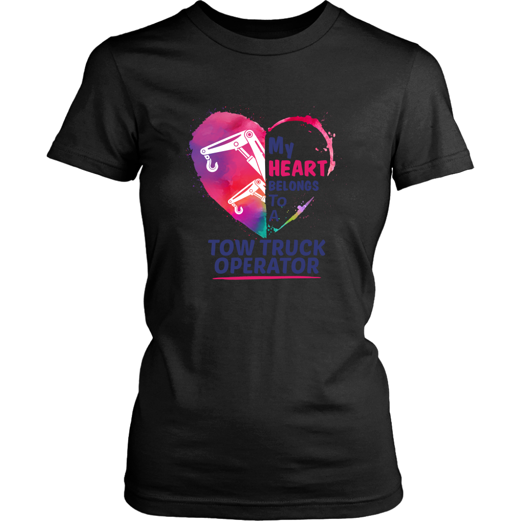 My Heart belongs to a Tow Truck Operator Hoodie