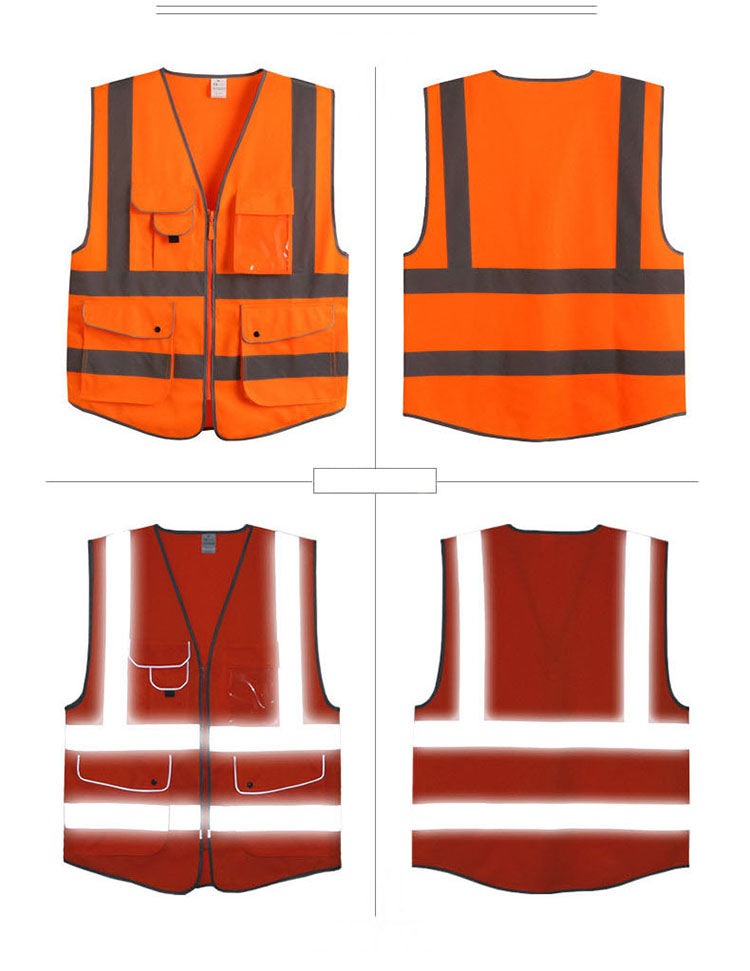 Reflective Vest High Visibility Safety Fluorescent
