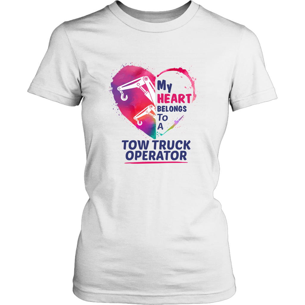 My Heart belongs to a Tow Truck Operator Hoodie