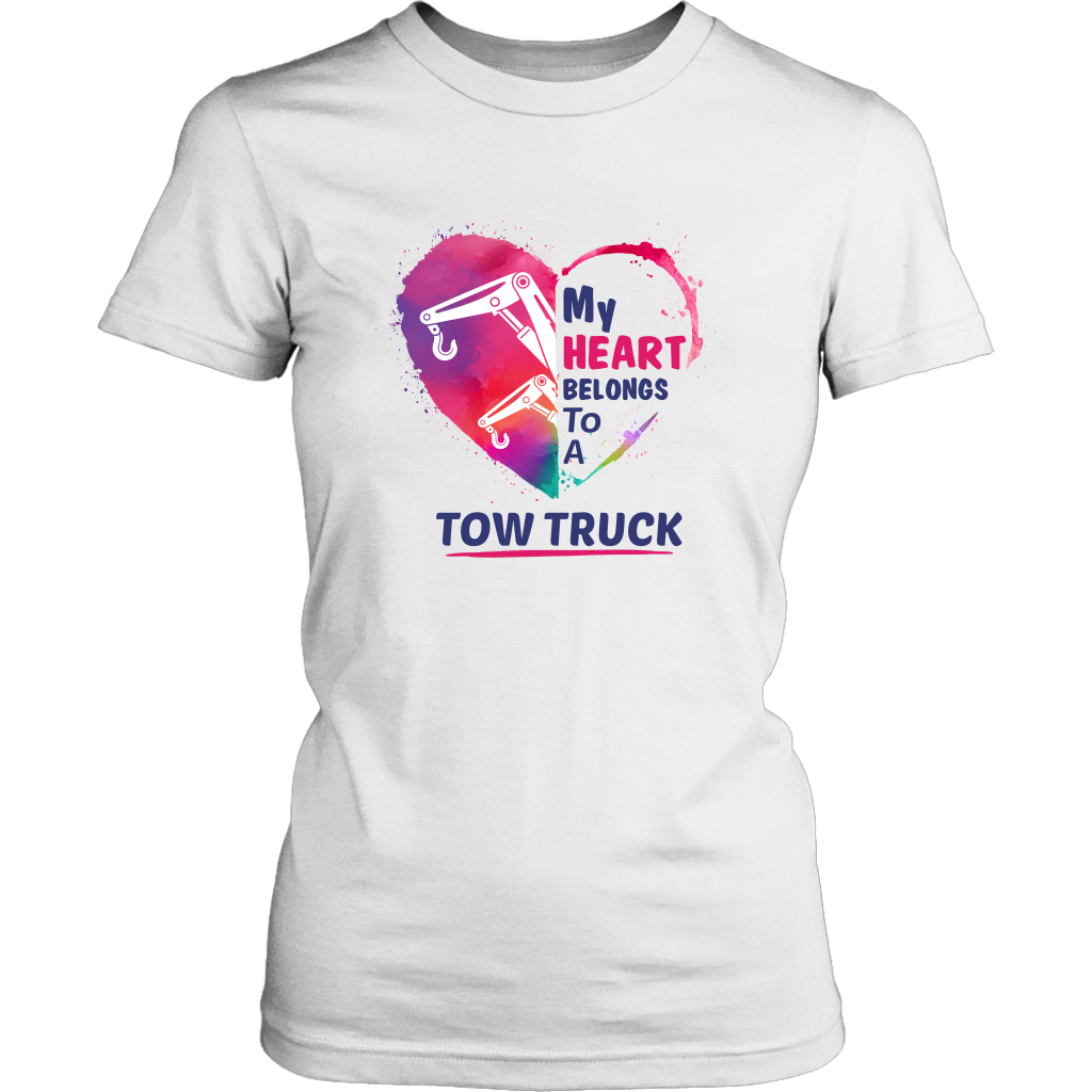My Heart belongs to a Tow Truck Hoodie
