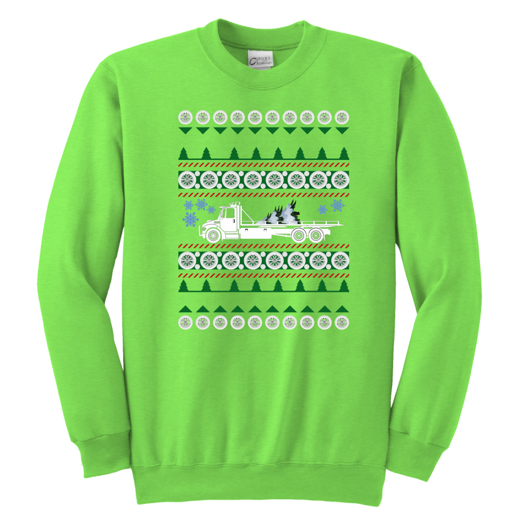 PROUD TOW TRUCK OPERATOR UGLY CHRISTMAS SWEATER