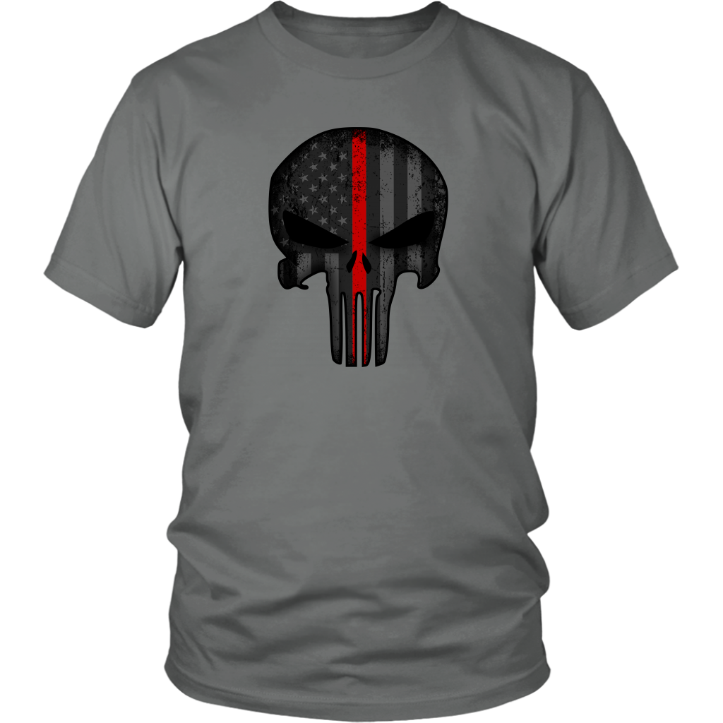 Thin Red Line Skull Shirt
