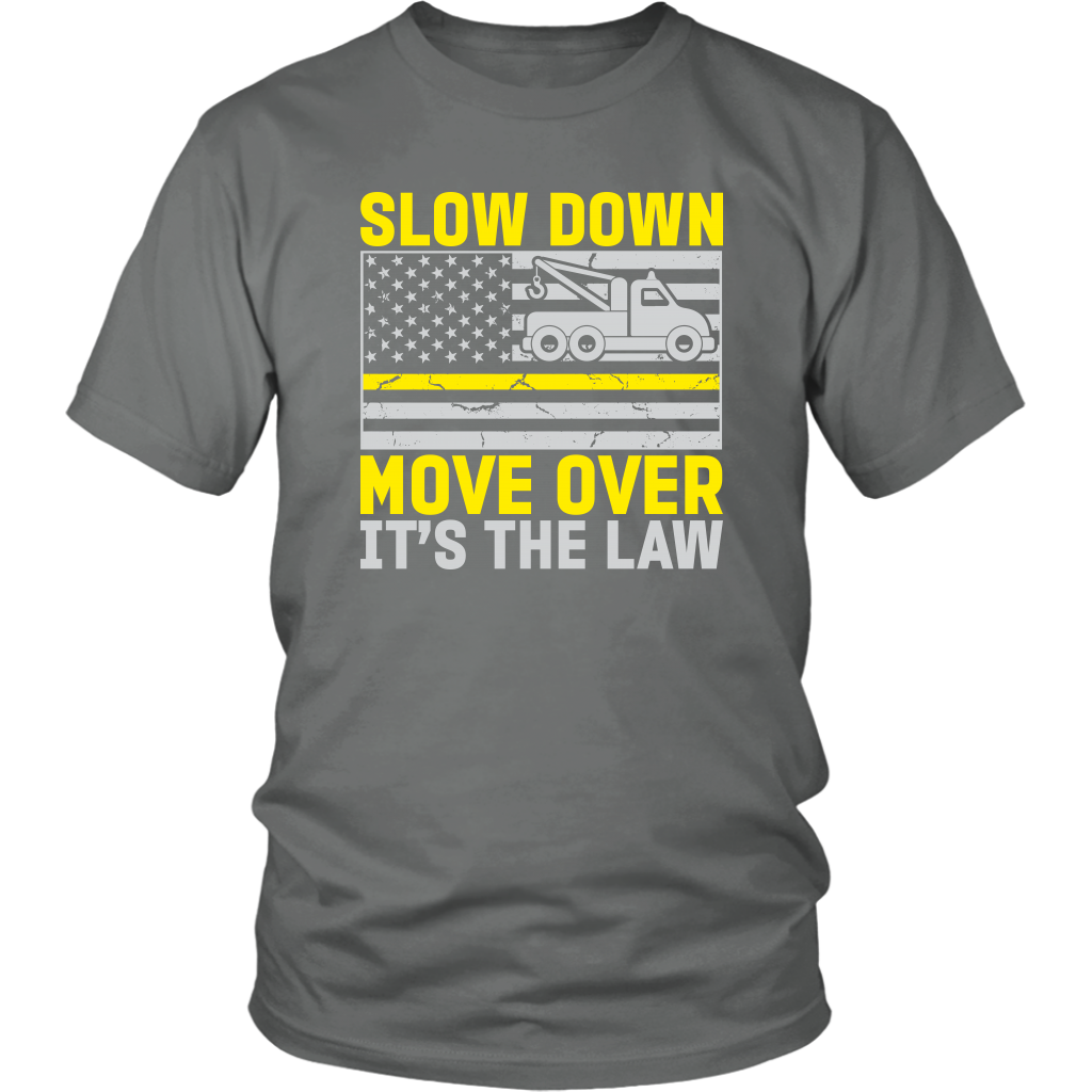 US Flag Thin Yellow Line Tow Truck Driver