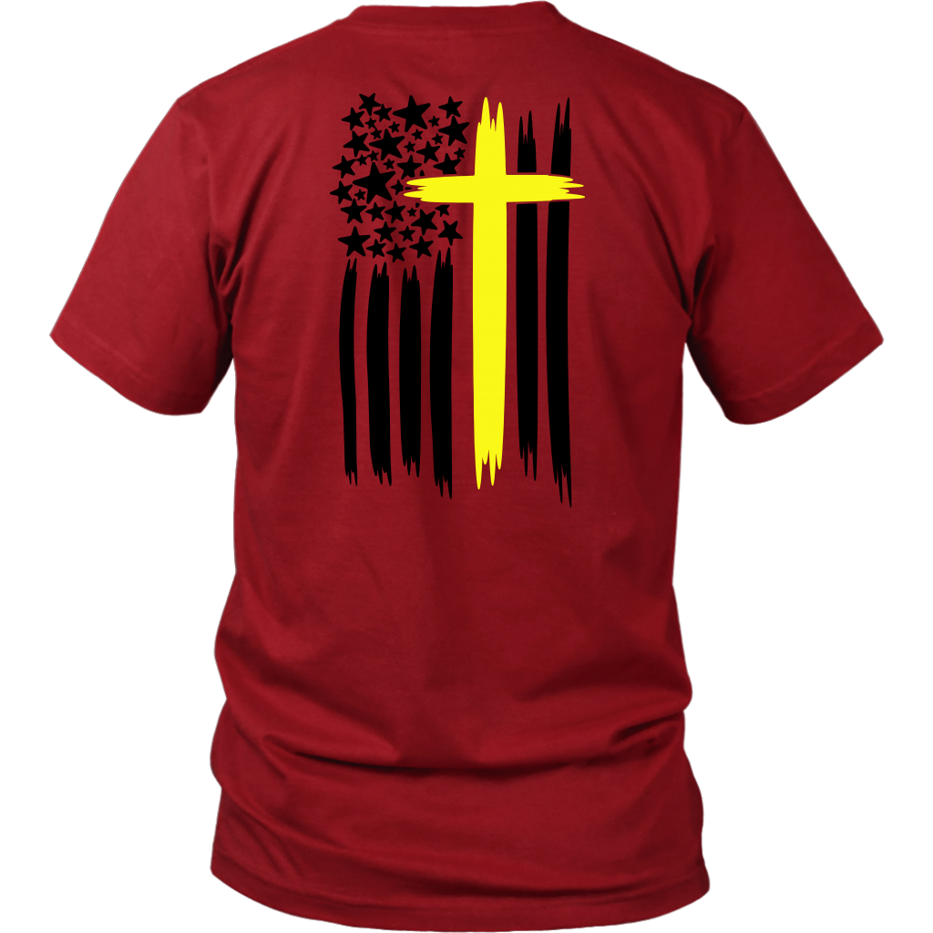 Thin Yellow Line Cross Shirt