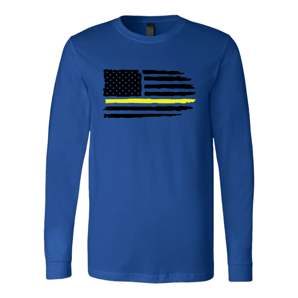 Thin Yellow Line Usa Flag