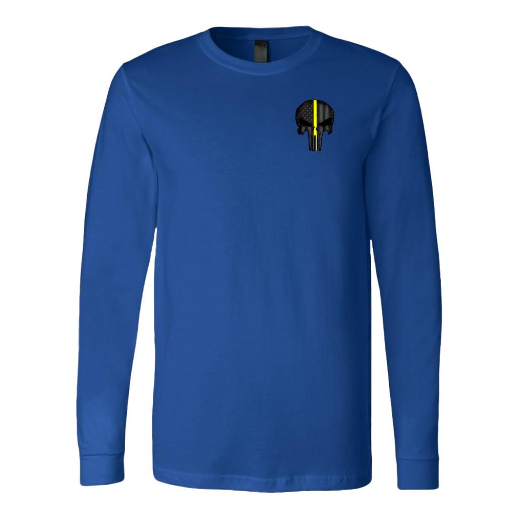 Thin Yellow Line Skull Double Side Shirt
