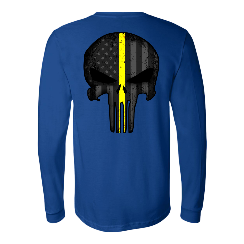 Thin Yellow Line Skull Double Side Shirt