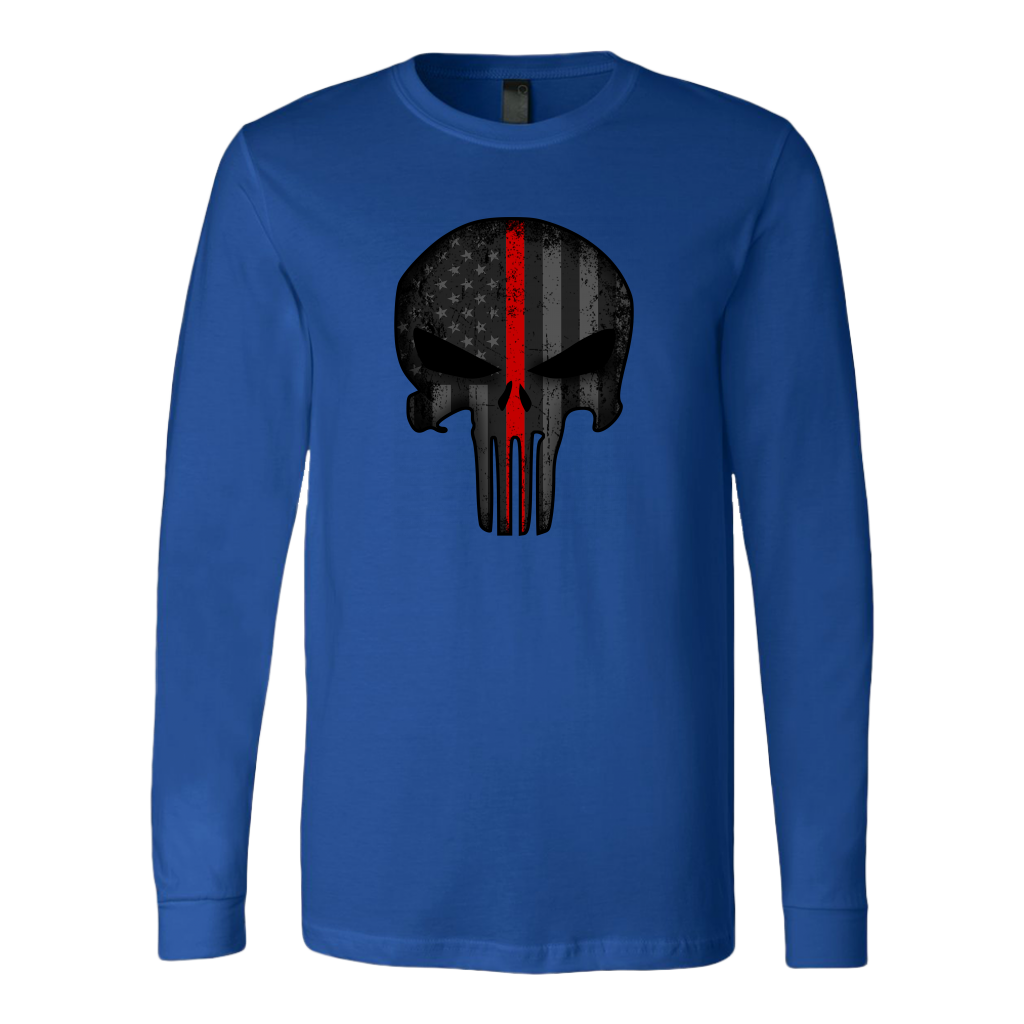 Thin Red Line Skull Shirt
