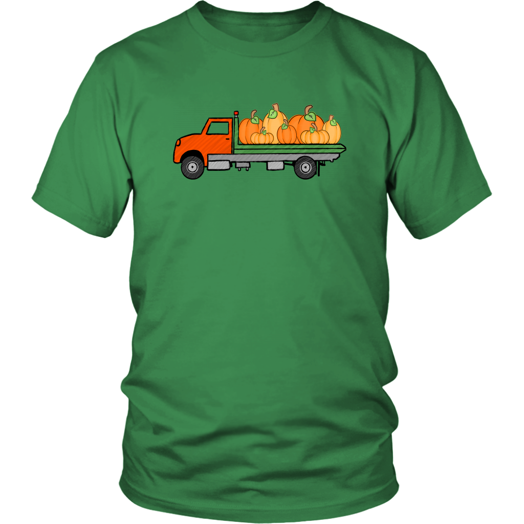 Pumpkin Flatbed Tow Truck Shirt