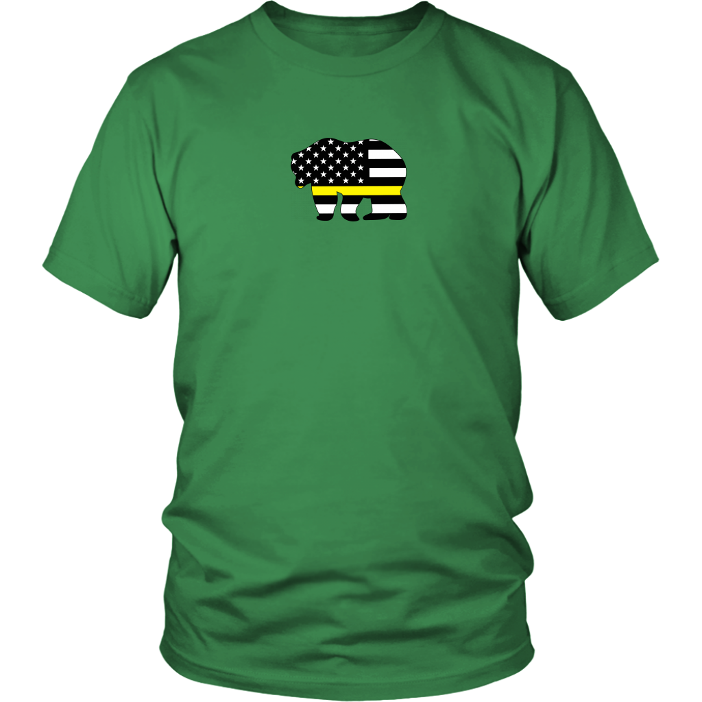 Thin Yellow Line Badge Bear Shirt