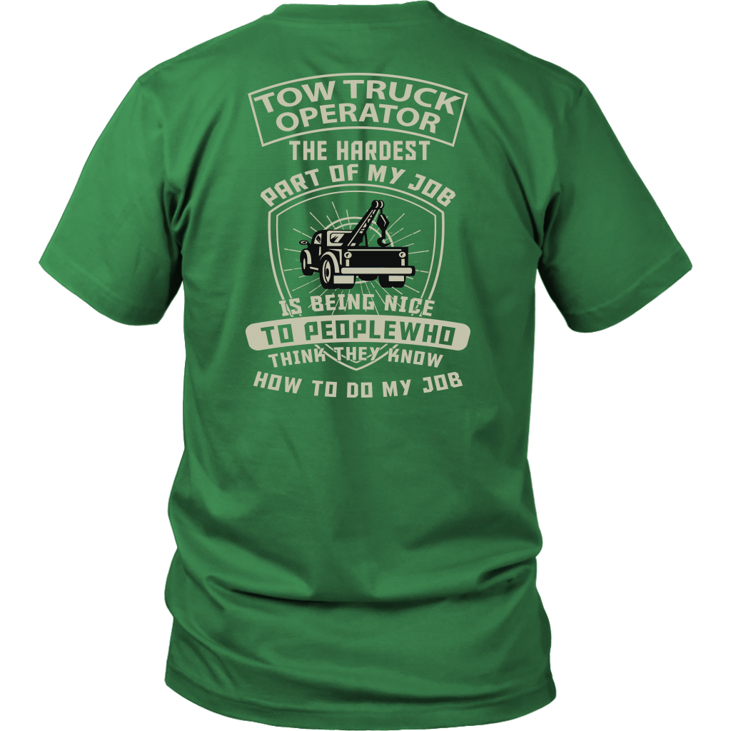 Proud Tow Truck Operator Shirt