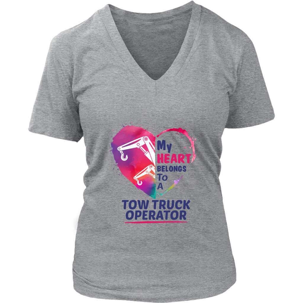 My Heart belongs to a Tow Truck Operator Hoodie