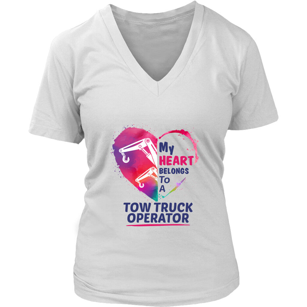 My Heart belongs to a Tow Truck Operator Hoodie